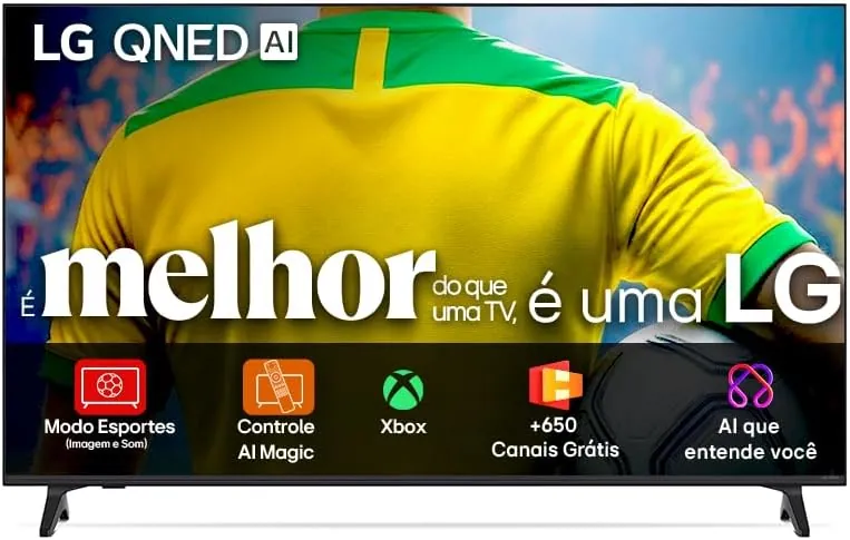 Smart TV 50 polegadas 4K LG QNED73 com processador AI na Amazon Brasil: A Melhor Tela pelo Preço? Nossa Análise